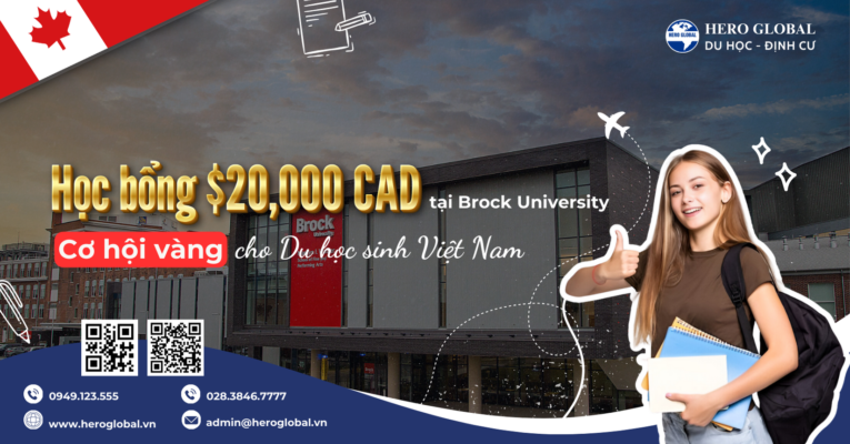 Săn Học Bổng $20,000 CAD tại Brock University - Cơ Hội Vàng Cho Du Học Sinh Việt Nam