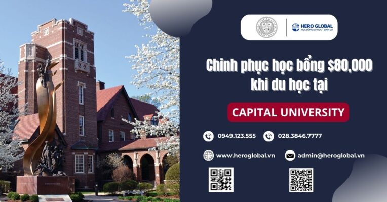 Chinh phục học bổng $80,000 khi du học tại Capital University