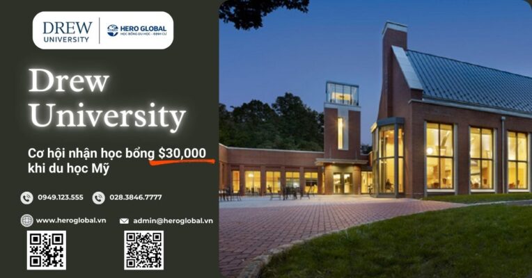 Drew University: Cơ hội nhận học bổng $30,000 khi du học Mỹ