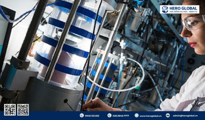 Các phòng nghiên cứu hiện đại, được trang bị đầy đủ các công nghệ tiên tiến nhằm đáp ứng nhu cầu nghiên cứu của sinh viên